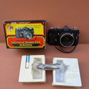 Vintage NOS Amico Camera Shaped Radio